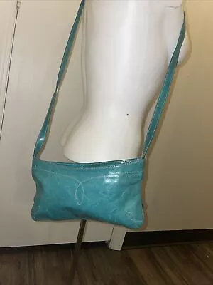 Ellington Green Leather Small Crossbody Bag • $17.60