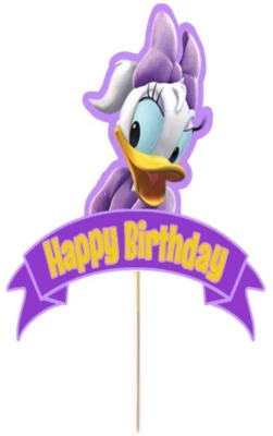 Daisy Duck Card Cake Topper Kids Birthday Party Decoration Image • $12