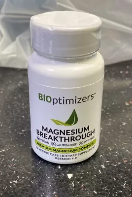 Bioptimizers Magnesium Breakthrough Supplement Capsule 30 Caps Exp 10/25 • $25