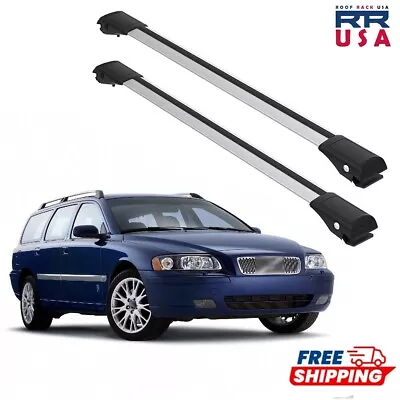 For Volvo V70 Wagon/Estate 2000-2007 Cross Bars Roof Rack Gray  Set • $110