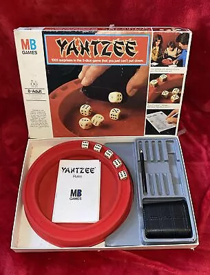 Vintage 1976 MB Games Yahtzee Dice Game Retro Complete • £15