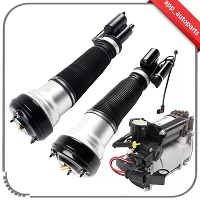 3x Air Suspension Kit For Mercedes 4Matic W220 S430 Shock Struts Compressor Pump • $468.05