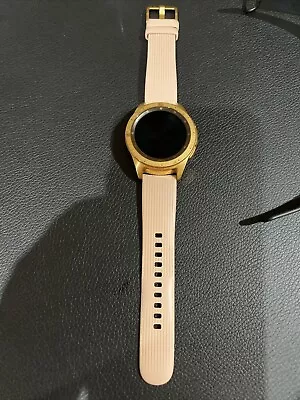 Samsung Galaxy Watch SM-R810 42mm Rose Gold Case Classic Buckle Pink Beige -... • $20