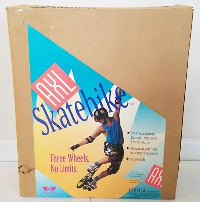 Vintage 1990 Worlds Of Wonder 3 Wheel AXL Skatebike New In Open Box • $279.99