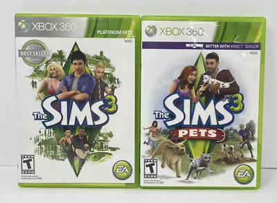 $14.99 • Buy Lot Of 2: The Sims 3: Pets / The Sims 3 Microsoft Xbox 360  Fast FREE SHIPPING