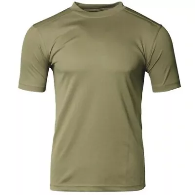 British Army T-shirt Combat Military Coolmax Top Olive Green Moisture Wicking • £10.99