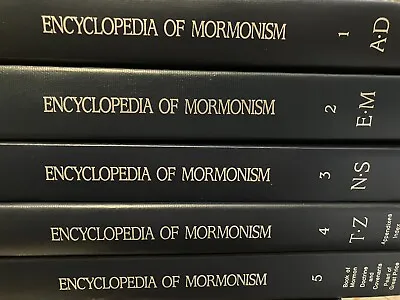 VINTAGE COLLECTION Encyclopedia Of Mormonism Full Set Vol 1-5 Ludlow 1992 • $179.99
