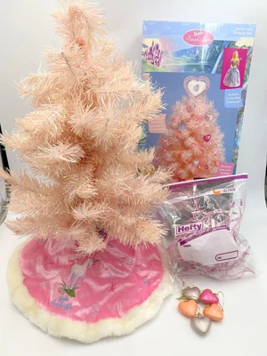 £19.33 • Buy Boxed Barbie Pink Christmas Holiday Tree Swan Lake Ornaments *lights Work!