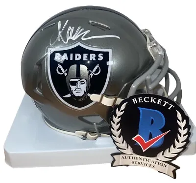 Marcus Allen Signed Las Vegas Oakland Raiders Flash Mini Helmet Beckett COA 4 • $149.95