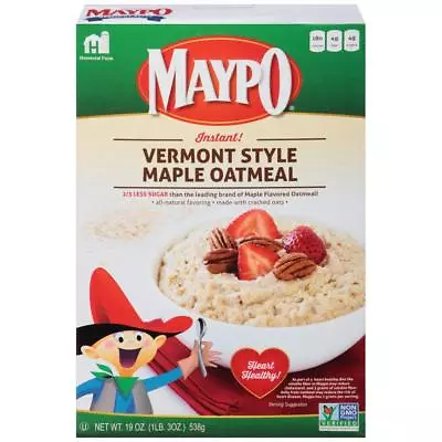 Maypo Vermont Style Maple Oatmeal Instant Hot Cereal 19 Oz 2 Pack • $19.71