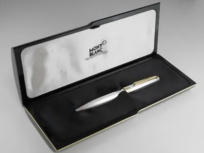 Montblanc Meisterstuck Solitaire Sterling Silver 925 Barley Ballpoint Pen + Case • $799