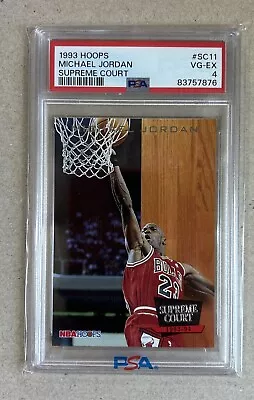 1993 Hoops Supreme Court Michael Jordan PSA 4 • $12.99