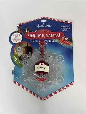 Hallmark Special Delivery Find Me Santa! Light Up Snowflake Window ️Ornament NIP • $19.99