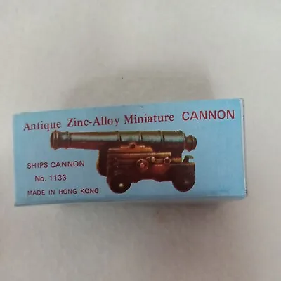 Antique Look Zinc Alloy Minature Cannon Hong Kong Cool • $12.34