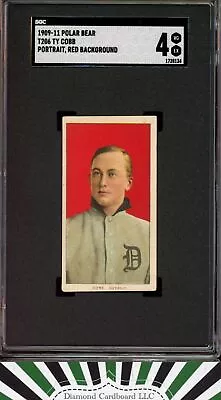 1909 T206 Polar Bear Ty Cobb Red Portrait SGC 4 VGEX [SHARP & CLEAN] • $9695