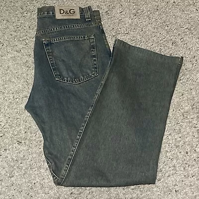 Dolce & Gabbana D&G Mens Distressed Blue Jeans Denim Pant Size 32 X30 • $65