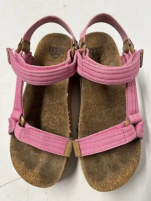 Reef Cushion REM Hi Malibu Pink Platform Wedge Ankle Strap Sandals 7 / 38 • $32.99