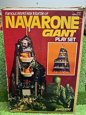 World War II Marx Guns Of Navarone Giant Soldiers Playset Vintage Used Set W Box • $399.99