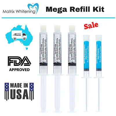 $26.99 • Buy Matrix Whitening Mega Refill Gel Kit Made In The USA - Premium Dental Bleaching