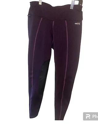 $20.29 • Buy Kerrits Equestrian Riding Pant Knee Patch Small Purple Houndstooth Zip Pocket