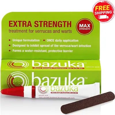 Bazuka Extra Max Strength Treatment Gel For Verrcuas & Warts 6g • £9.59