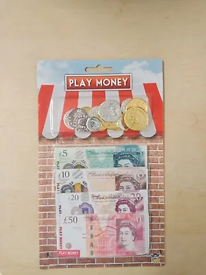 Fake UK Money Pounds Notes Coins Pretend Role Play Party Fillers Children & Kids • £3.69