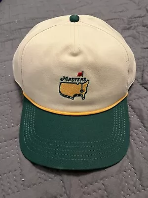 Masters Retro Rope Hat SnapBack Green Yellow New In 2024 Augusta Golf Tournament • $299.99