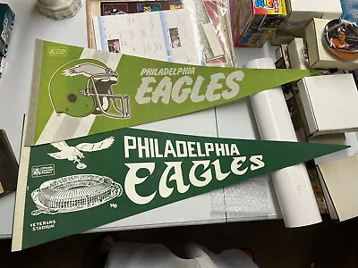 Vintage Football Pennant Philadelphia Eagles 70’s80’s Vet Stadium Beautiful • $120