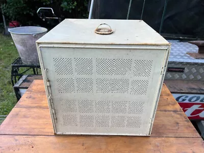 Antique Vintage 1920s Perforated Metal Kitchen Food Meat Safe Cupboard 40cm • $135