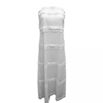 Milly Briner Dress Maxi Eyelet Cocktail Coverup Rehearsal Dinne Lace 10 • $33.88