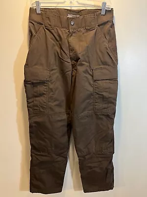 5.11 Tactical Ripstop Cargo Pants Mens Medium Waist 31.5-35 X 30 Brown 74003 • $21.90