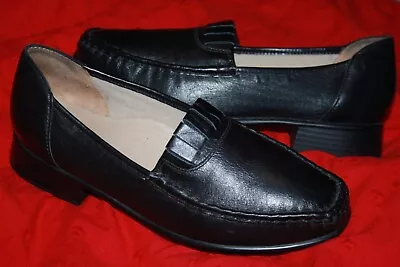 Ziera Ladies Black Leather Shoes Euro Sz : 40 Xw Barely Worn Cond. Free Post. • $55