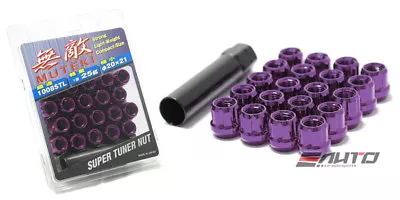 SPLINE 21mm MUTEKI WHEEL LOCK LUG NUT 12x1.25 M12 P1.25 PURPLE OPEN END B • $49.99