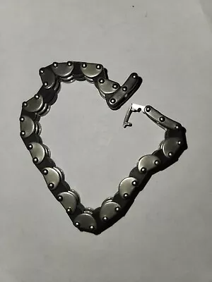  Stainless Steel Motorcycle Bike Chain Design Bracelet Men's Jewelry 8 Inches • $15