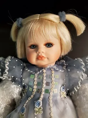 RARE ~ NRFB ~ Mundia ALICE AND HER RABBIT 17  Porcelain Doll ~ Adorable ~ NEW!  • $64.99