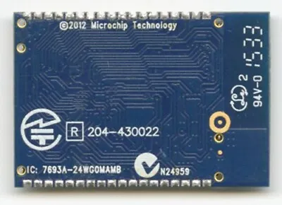 Microchip Technology MRF24WG0MA IEEE 802.11 B/g Wi-Fi Radio Transceiver Module • $14.95