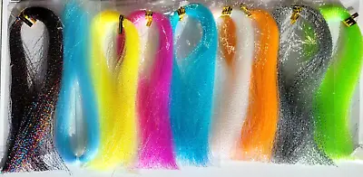 PEARL FLASHABOU ACCENT - 12 In - 9 COLORS - Hedron - FLY TYING MATERIAL - NEW! • $2.99