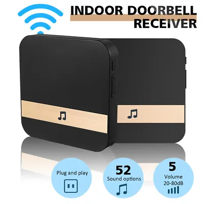 2 Pack Smart Wireless Ring Doorbell Chime Receiver For Security Video Camera • $17.99