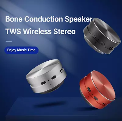 Bone Conduction Mini Bluetooth Speaker TWS Wireless Dual Sound Stereo Channels • $15.83