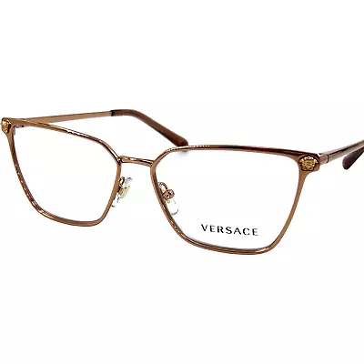 Versace VE1275 Women's Metal Eyeglass Frame 1412 Rose Gold 54-15 Italy W/Case • $177.74