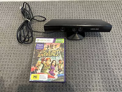 Genuine Official Kinect Sensor For Xbox 360 + BONUS Kinect Adventures Game • $24.95