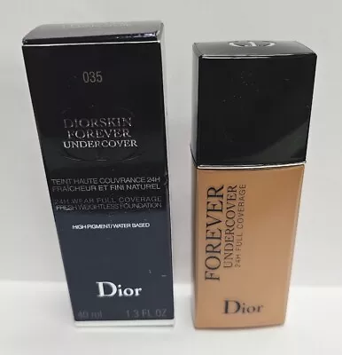 £27.90 • Buy DIOR DIORSKIN  Forever Undercover Liquid Foundation Shade 035 DESERT BEIGE 40ml