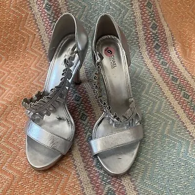 Michael Kors Silver High Heel Shoes Size 9 • $23.10