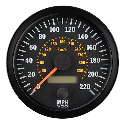 VDO Vision Range Speedometer 100mm (4 Inch) Diameter 0-220 Mph / 0-320 Kph • $362.25