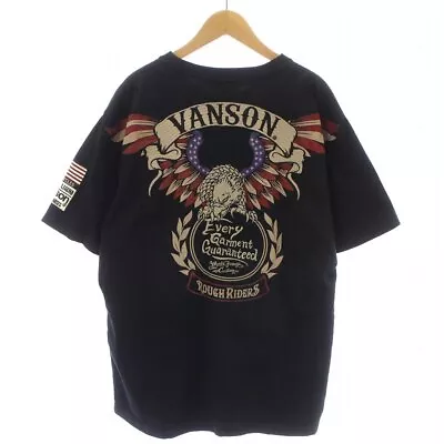 Vanson Cotton T-Shirt Cut And Sew Short Sleeve Logo Embroidery Flying Eagle Amer • $108.85