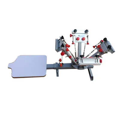 4 Color 1 Station Screen Printing Press Machine For T-Shirt Printing US Stock • $386.10