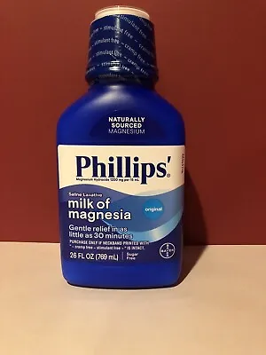 Phillips Milk Of Magnesia Saline Laxative Cramp Free Original 26 Oz • $19