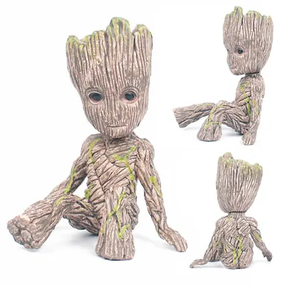 6CM Groot Figure Guardians Of The Galaxy Baby Pen Flowerpot Pot Hot Toy Gifts UK • £3.59