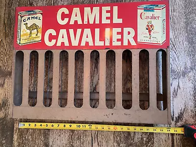 1960's Vintage Antique Camel Cavalier Metal Cigarette Display Rack 24  X 17  • $159