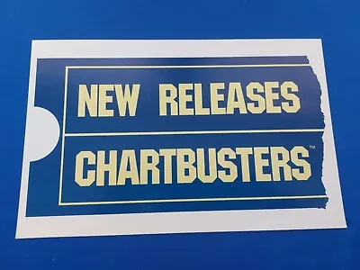 RARE Blockbuster Video Store Movie Rental Display Sign NEW RELEASES CHARTBUSTERS • $99